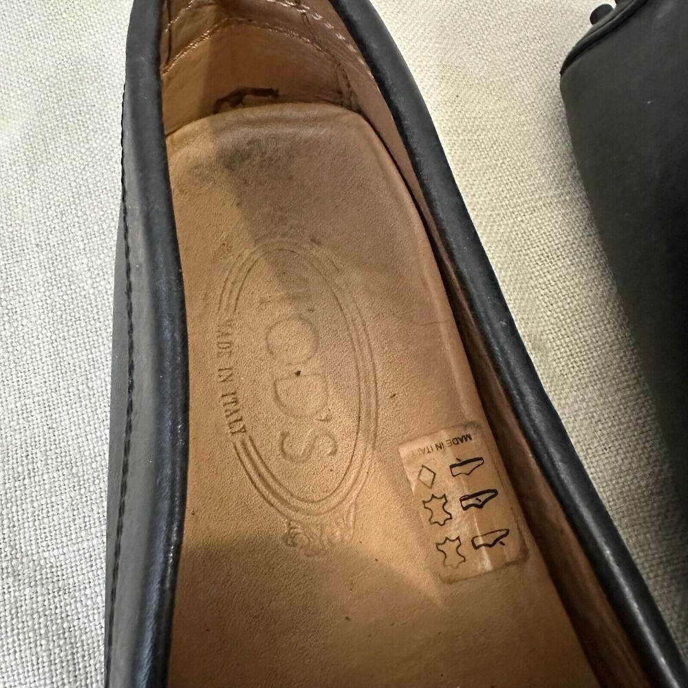 TOD'S Gommino Driving Loafers Black Leather Moccasin Slip On
6 US - Picture 9 of 12